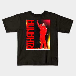 Rihanna - Finger Heart - Red Kids T-Shirt